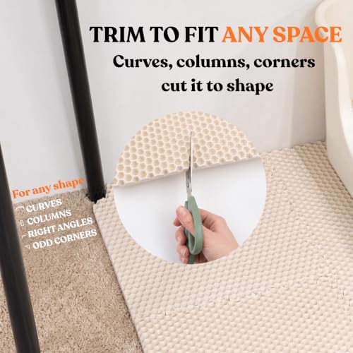 LitterGrid Cat Litter Mat 25.2" x 25.2" 4-Pack - Image 4