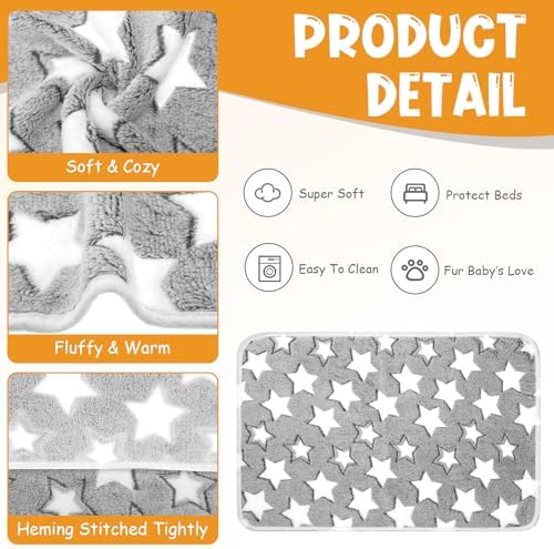 Tatuo 4 Pack Fleece Dog Blanket - Image 2