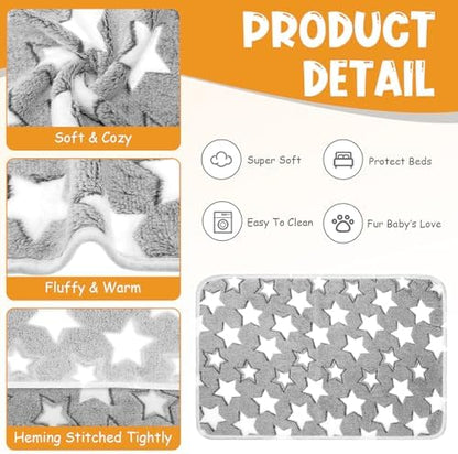 Tatuo 4 Pack Fleece Dog Blanket - Image 2