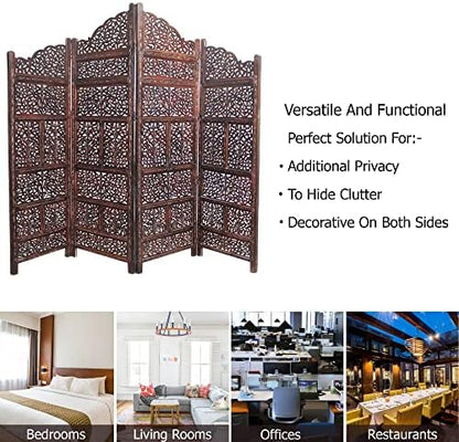 COTTON CRAFT Room Divider Wood Screen - Image 5