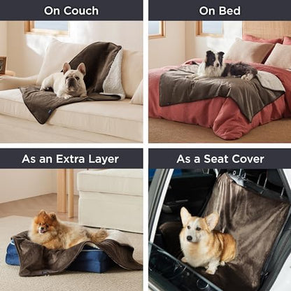 Bedsure Waterproof Blanket for Bed Soft Sherpa Fleece Throw, Queen 90x86 - Image 6