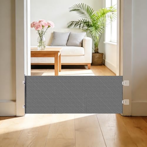 15 Inch Retractable Step‑Over Dog Gate, Adhesive Mount Pet Barrier - Image 6
