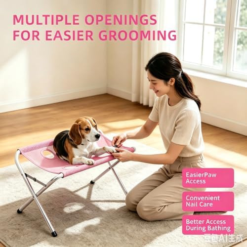 Pet Grooming Hammock for Dog&Cat, Foldable Pet Bathing - Image 5