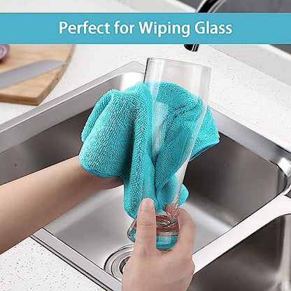 HOMEXCEL 24PK Microfiber Cleaning Cloth, Cleaning Rag - Image 5