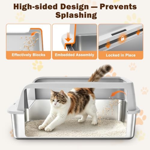 AIPERRO Stainless Steel Litter Box - Image 2