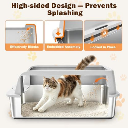 AIPERRO Stainless Steel Litter Box - Image 2