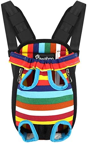 Pawaboo Pet Carrier Backpack, Adjustable Pet Front Cat Dog Carrier Backpack by Pawaboo