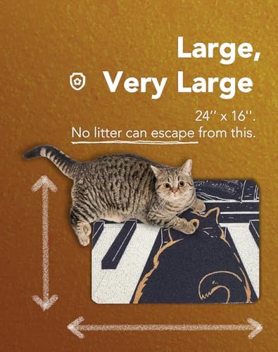 Lukamoo® Cute Cat Litter Mat, for Kitty Litter & Cat Litter Box, Independent - Image 3