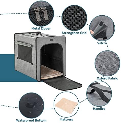 PETSFIT Travel Dog Crate, Soft Sided Dog Crate - Image 4