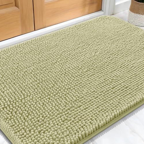 OLANLY Dog Door Mat for Muddy Paws 30x20, Super Absorbent Chenille Mud Mat by OLANLY