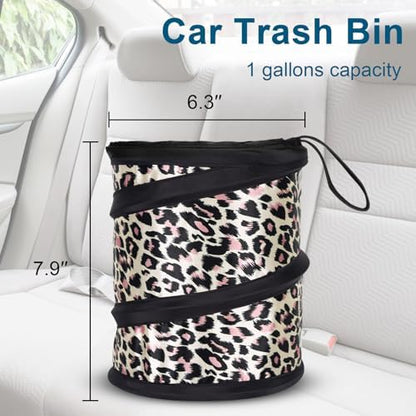 Car Trash Can, 2 Packs Mini Car Garbage Can, Collapsible Trash Bin - Image 3