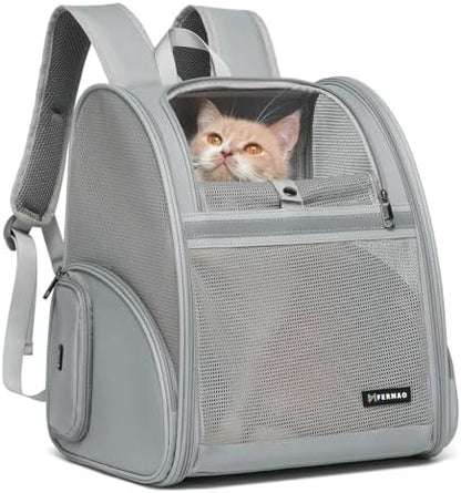 Cat Backpack Carrier for Small Dogs and Medium cat Puppy Kitten Bunny Pet by FERMAO