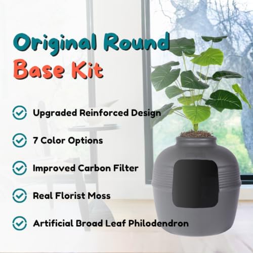 Good Pet Stuff Original Hidden Litter Box Planter, Decorative Cat Litter - Image 3