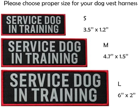 2 Pcs Reflective Service Dog in Training Patch Set - Image 4