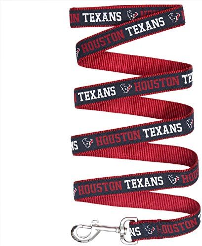 Pets First NFL Licensed Houston Texans Pet Leash, Size Small – Durable Satin by PETSFIRST