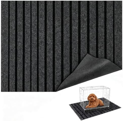 Dog Crate Mat 47"x32" Extra Thick Waterproof Non-Slip Kennel Pad by Mluyeri