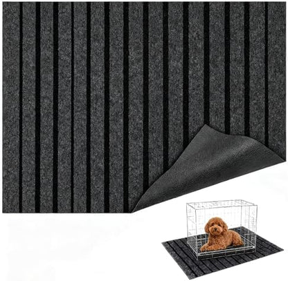 Dog Crate Mat 47"x32" Extra Thick Waterproof Non-Slip Kennel Pad by Mluyeri