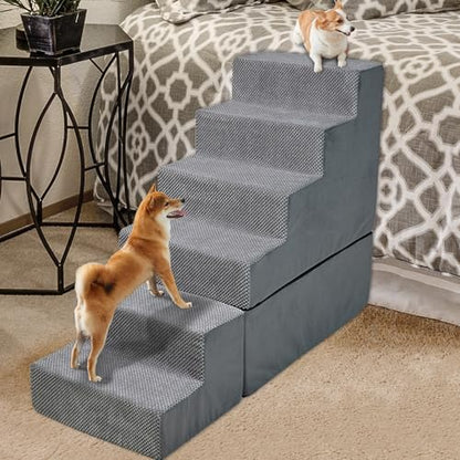 Dog Stairs&Steps for Small Dogs for High Beds 30-36" Tall - Image 6
