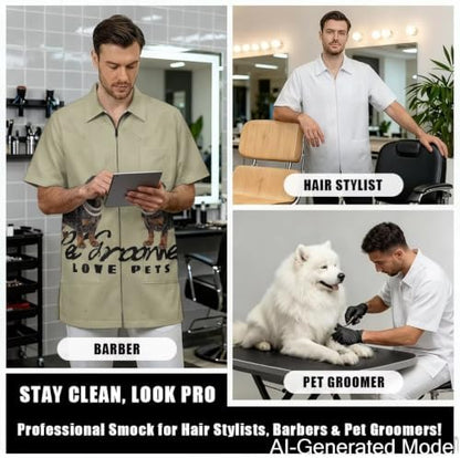 Professional Grooming Smock Unisex, Water Resistant Anti-Static - Image 4