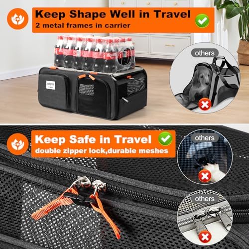 pidipiti 19x13x9 top Expandable pet Carrier, - Image 5
