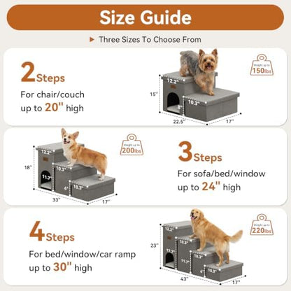Zerbuger Dog Stairs with Storage - Image 2