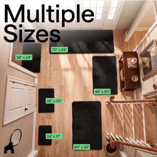 GORILLA GRIP SoakSTOPPER Dog Door Mat, Machine Wash and Dry, 48x30 Black - Image 2