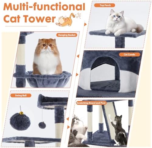 DUMOS Tall 79in Cat Tree Tower - Image 5
