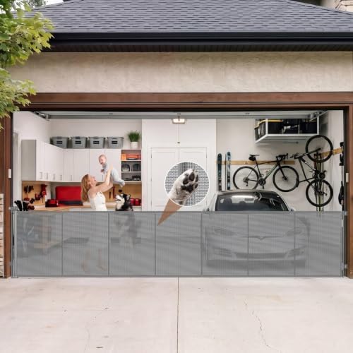 GRENFU Reinforced 200 Inch Extra Wide Retractable Baby Gates 37" Tall by BabyPetProofingProducts