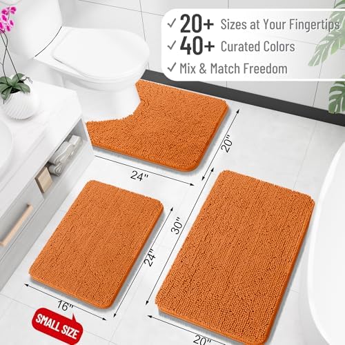 OLANLY Large Bathroom Rugs 59x35, Extra Soft Absorbent Chenille Bath Rugs - Image 2