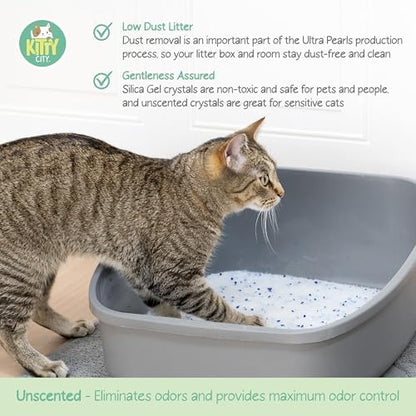 Kitty City Crystal Cat Litter, Silica Gel Crystals - Image 6