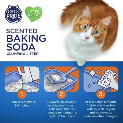 Cat's Pride Baking Soda Lightweight Scented Clumping Liter 10lb - Image 5