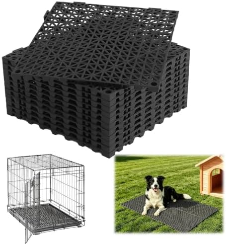 Dog Kennel Pad, Raised Grid Mat by Bencacawinstyle