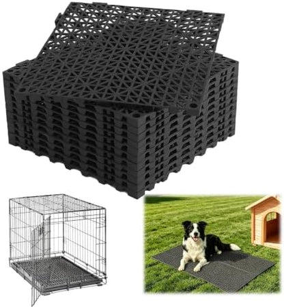 Dog Kennel Pad, Raised Grid Mat by Bencacawinstyle