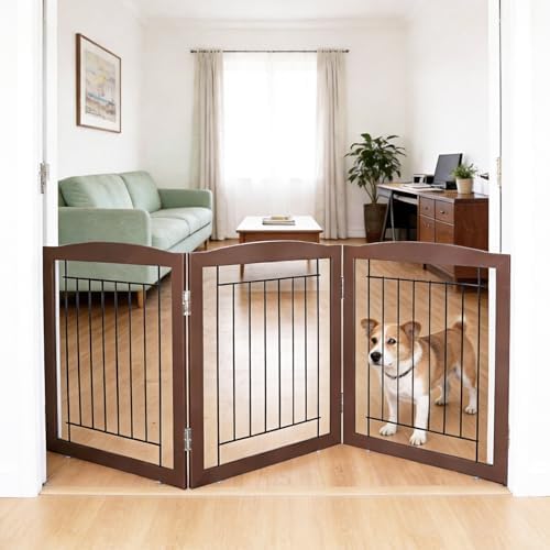 ZJSF Freestanding Foldable Dog Gate by ZJSF