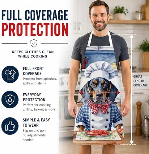 Caroline's Treasures Bluetick Coonhound The Chef Apron Cooking Kitchen Server - Image 3