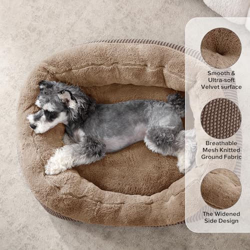 INVENHO Small Dog Bed Washable Orthopedic Calming Warming Durable Pet Bed - Image 2
