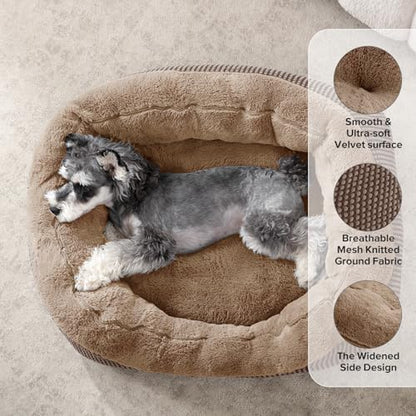 INVENHO Small Dog Bed Washable Orthopedic Calming Warming Durable Pet Bed - Image 2