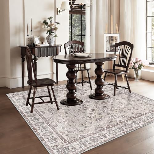 5x5 Square Rug Washable for Living Room Bedroom Dining Room Home Office Entryway - Image 3