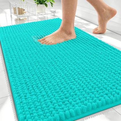 OLANLY Thick Chenille Bathroom Rugs 30x20, Soft Absorbent Bath Mat by OLANLY