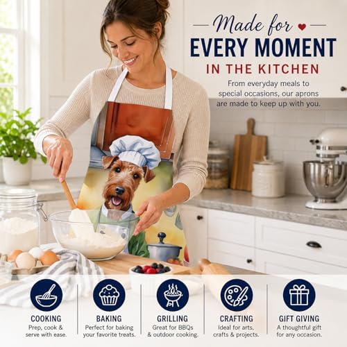 Caroline's Treasures Irish Terrier The Chef Apron Cooking Kitchen Server Baking - Image 6