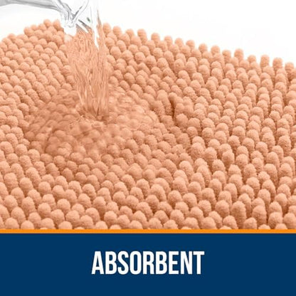 OLANLY Large Bathroom Rugs 70x46, Extra Soft Absorbent Chenille Bath Rugs - Image 4