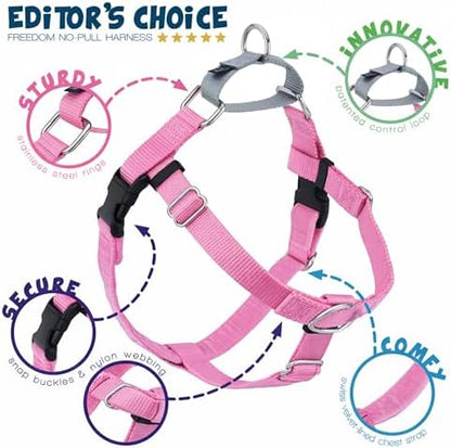 2 Hounds Design Freedom No Pull Dog Harness and Leash, 5/8" XS - Image 4