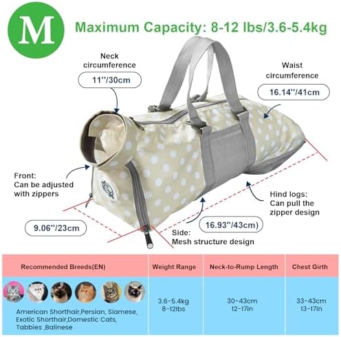 Cinf Cat Restraint Grooming Bag, Anti-Scratch Tool - Image 6