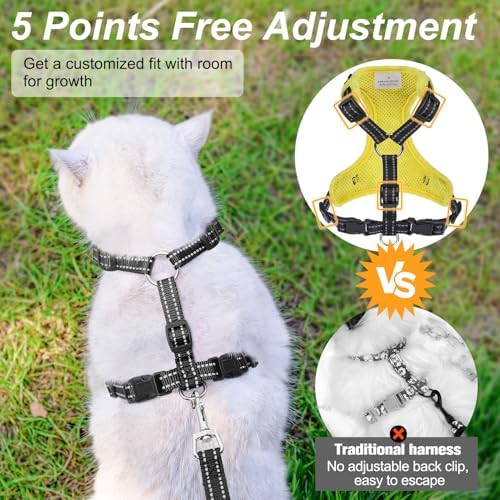 BEAUTYZOO Cat Harness and Leash Set, Escape Proof and Adjustable - Image 4