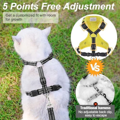 BEAUTYZOO Cat Harness and Leash Set, Escape Proof and Adjustable - Image 4