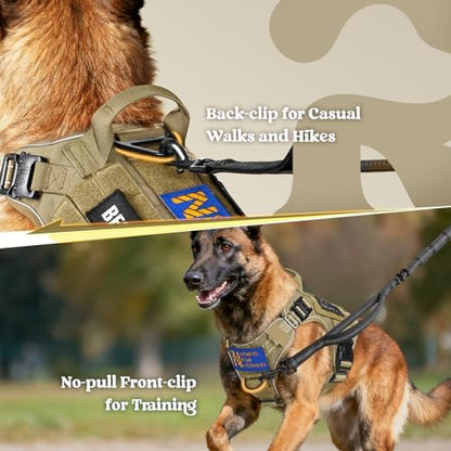 rabbitgoo Tactical Dog Harness for Large, Heavy Duty Military No Pull Vest - Image 2