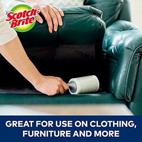Scotch-Brite 50% Stickier Lint Roller, 288 Sheets Total, 6 Pack - Image 6