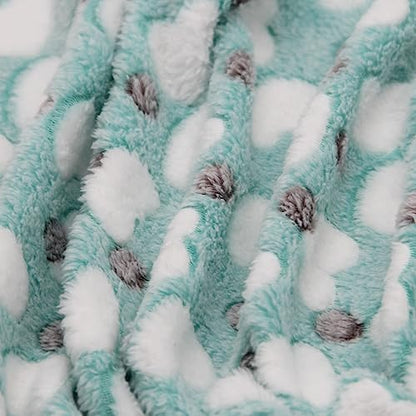 1 Pack 3 Puppy Blankets Super Soft Warm Sleep Mat Love Print Blanket Fluffy - Image 6