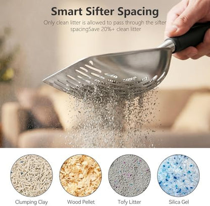 Cat Litter Scoop, Kitty Metal Scooper - Image 6