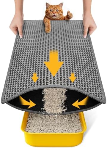 Cat Litter Mat New Size 23.6"x14.6" by Conlun